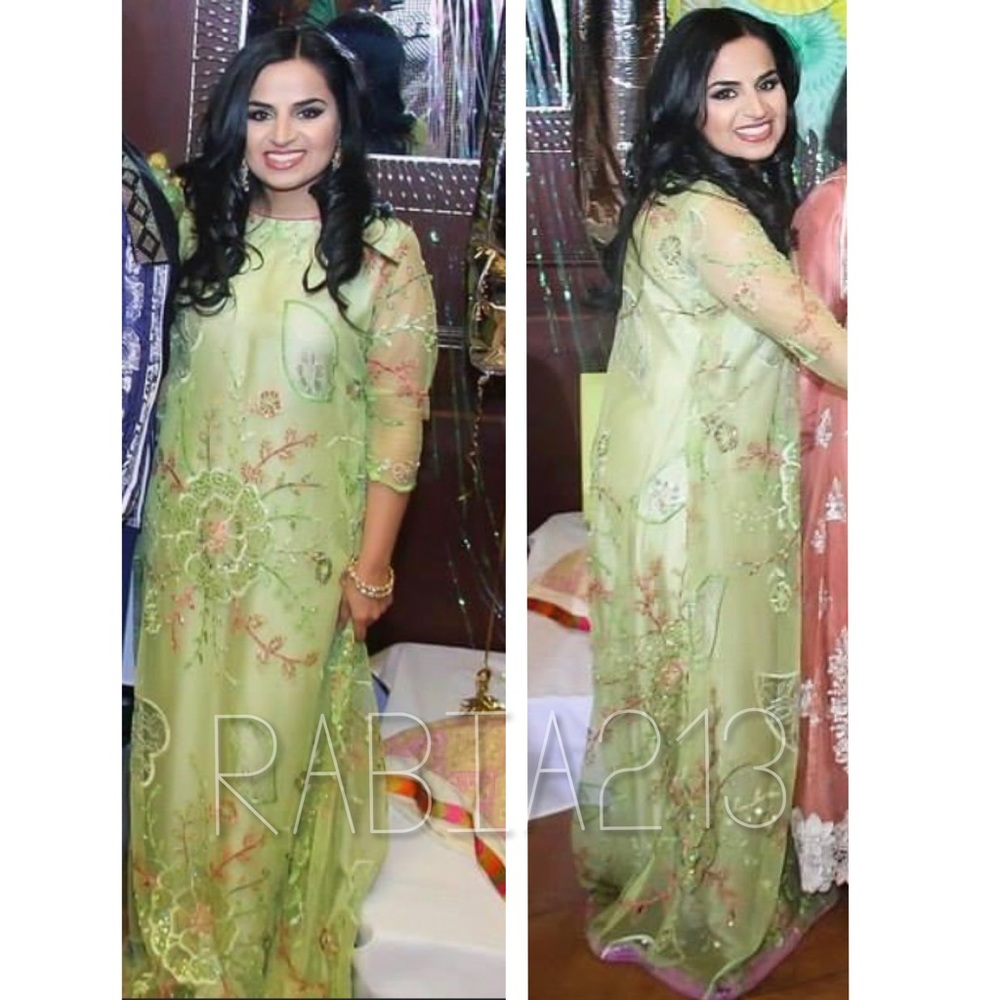 PAKISTANI DESIGNER CUSTOM MADE FORMAL DRESS